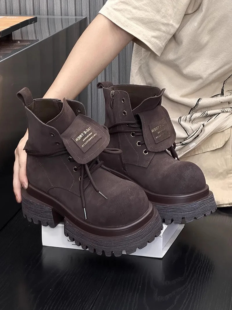 Med High Heels Womens Rubber Shoes Raincoat PU Sewing Raincoat Womens Rubber Boots 241203