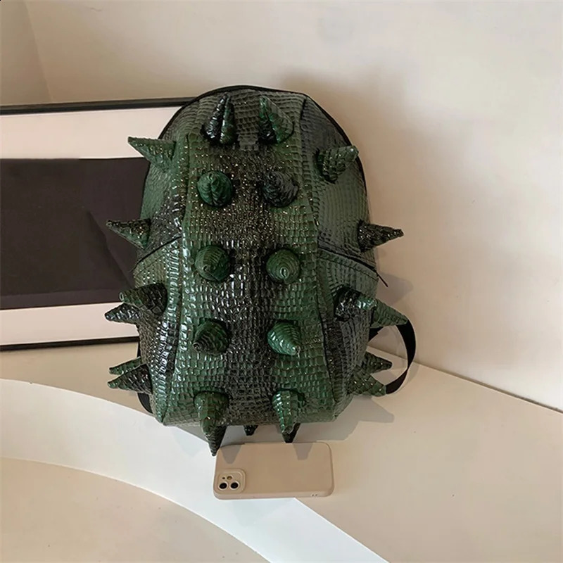 Women Men Hedgehog Shape Backpack Large Capacity Lightweight Unique Spike Travel Daypack Bookbag for School Travel Outdoor 241204