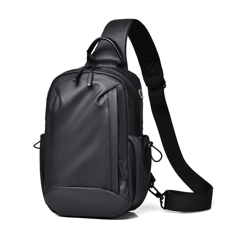 Waterproof Backpack, Men's Casual Crossbody Bag, Fashionable Men's Chest Bag, Sports Chest Bag, Multifunctional Wearresistant Bag 241204