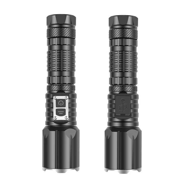 Convoy Flashlight Shock Self-Defense Lamps Led Flashlight Ultra Powerful Rechargable Torch Survival Equipment Usb Charging Light Z241204
