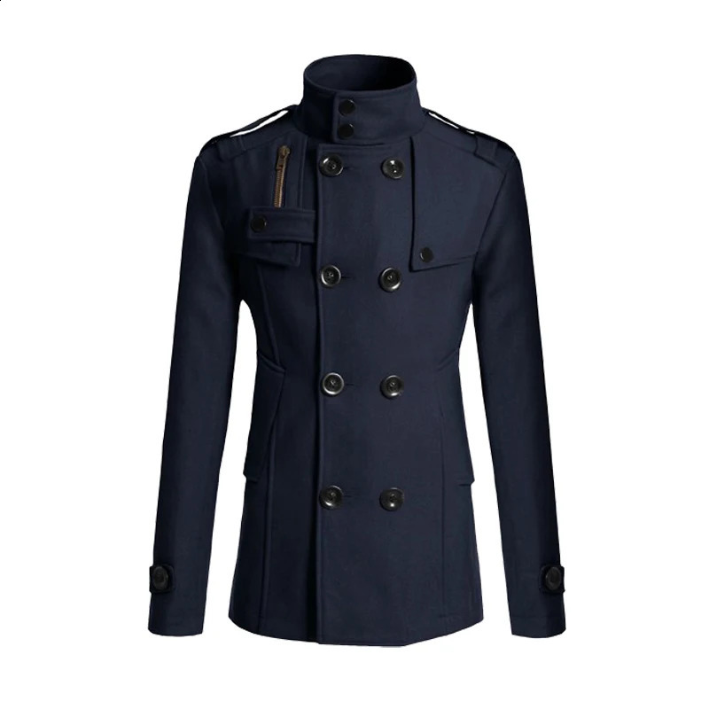 Mens fashion jacket mens winter jacket long jacket casual jacket warm jacket ultra-thin wool jacket mens clothing 241203