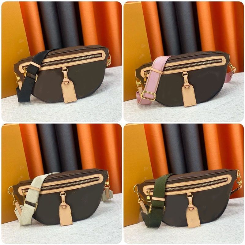 Leather designer bum bag fanny pack designer bag men flower letter classical outdoor work high quality wallets multicolors plain fashion belt bags simple xb178