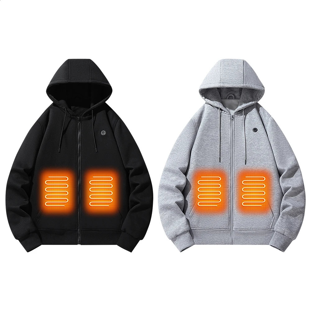 Electric heating hoodie winter heating casual hoodie USB heating hoodie winter warm clothing 241203