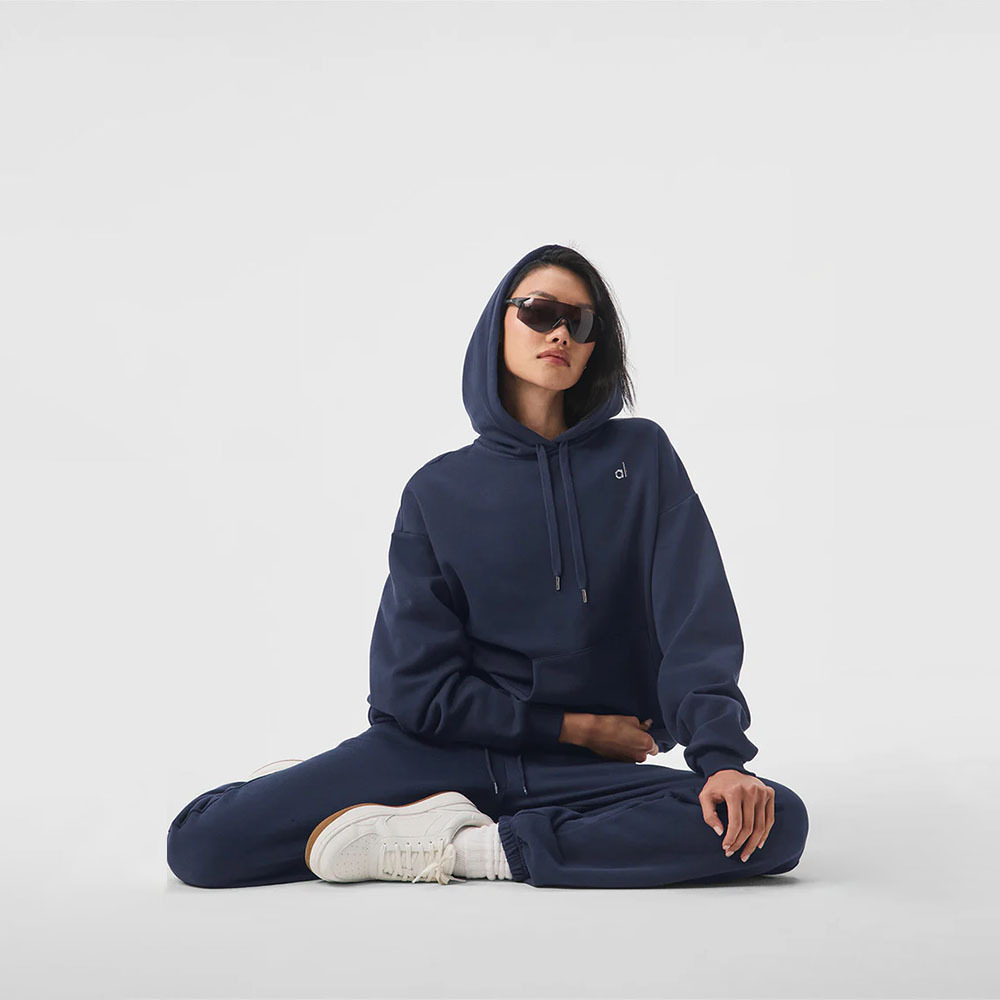 Accolade Cotton Loose Drawstring Versatile Pure Sports Pullover Hoodie Outdoor Top Yoga Shirts Hooded