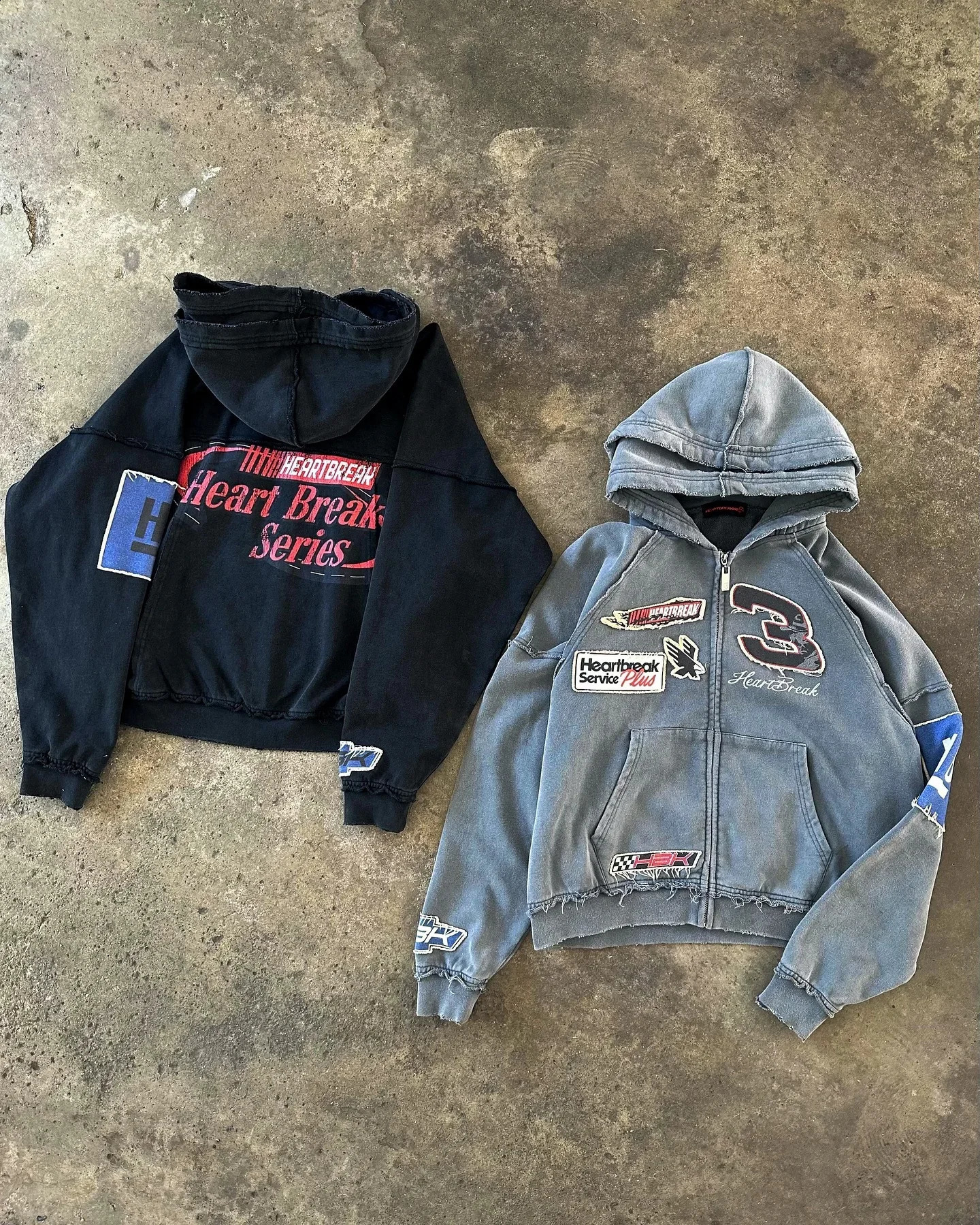 Y2K mens jacket fashion street unique patch personalized hooded jacket punk hip-hop retro Harajuku loose zipper hooded sweatshirt 241203