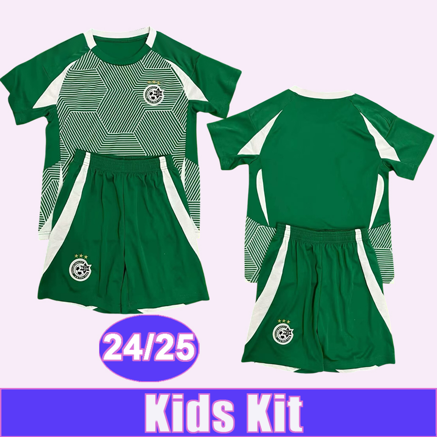24 25 Maccabi Haifa Kids Kit Soccer Jerseys SEVERINA NAHUEL DAVID MOHAMED NSIMBA AZOULAY ELIMELECH Home Football Shirt Short Sleeve Child Uniforms
