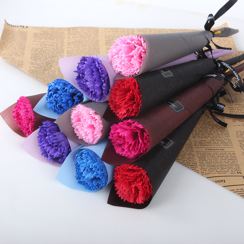 Simulated Roses Carnations Eternal Life Flowers Home Decorations Christmas Couple Gifts Company Promotional Activities Pushing Companion Hand Gifts YL