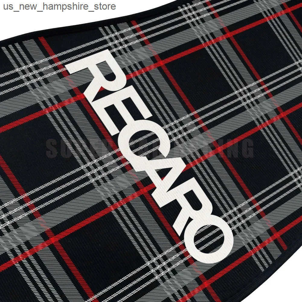 Floor Mats Carpets 4Pcs Non Slip Recaro Fabric Mat Carpet Anti-Slip Plush Floor Mats Car Mats Pad Protector Car Accessories Decoration J241204