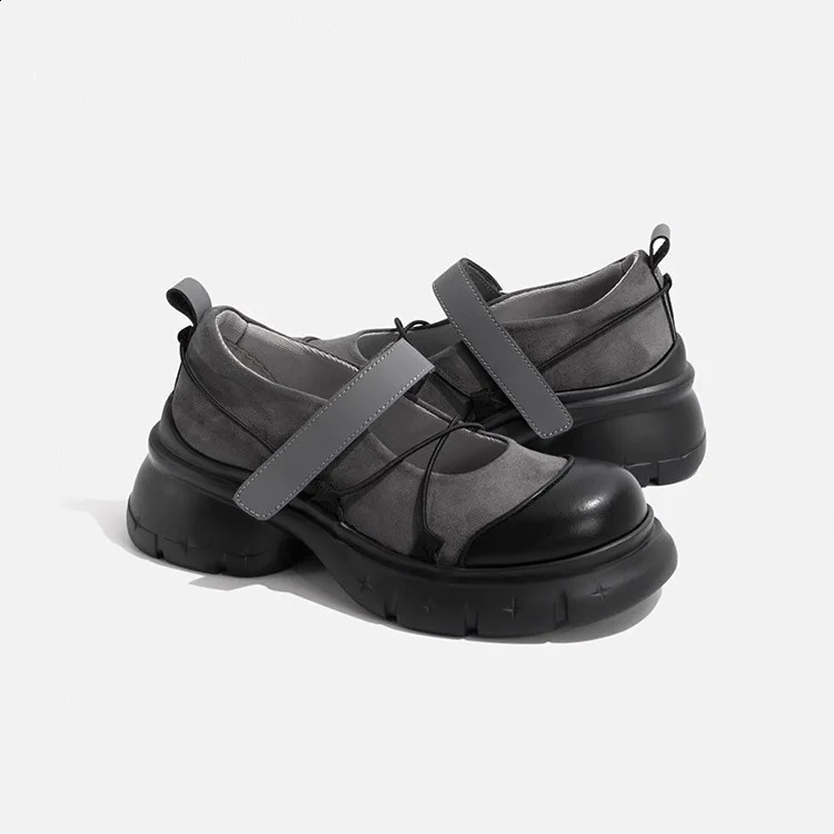 Retro womens shoes casual womens shoes sports shoes Clogs platform Modis fully matched reptile summer cross dress 2024 Mary Janes Ru 241203