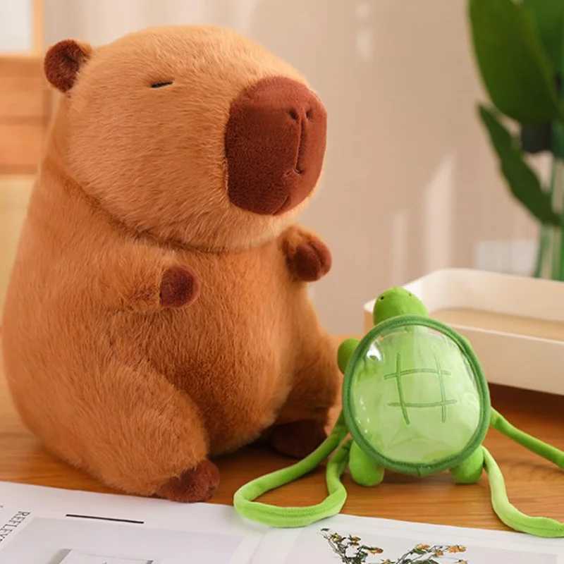 Capybara Plush Simulation Capibara Anime Fluff Toy Cute Doll Stuffed Animals Soft Doll Plush Children Christmas GiftXJ241204