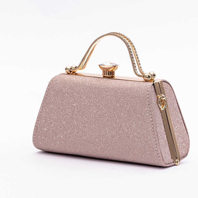 New Double Ring Banquet Bag, Elegant Banquet Bag, Solid Color Handbag, Dress Bag 241204