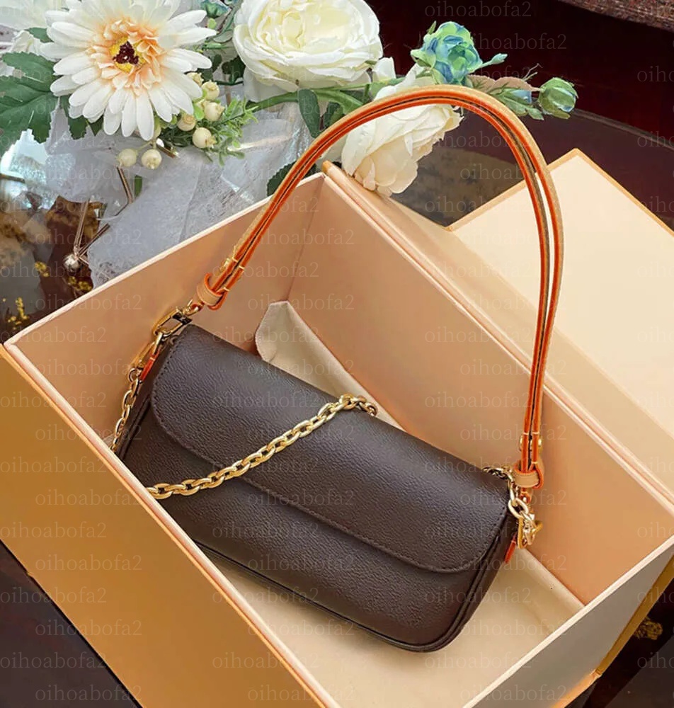 Designer Wallet On Chain Ivy Shoulder Bag Leather Hobo Handbag chain purse wallet Lily series
