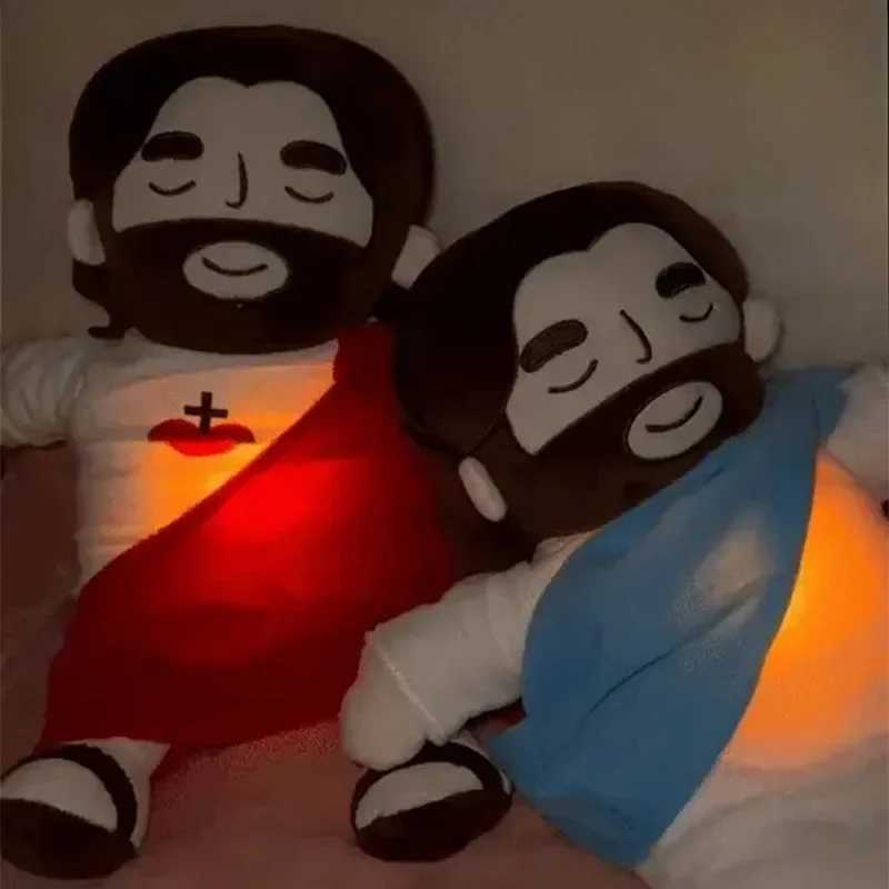 38CM Breathing Jesus Plush Toy Baby Soothing Jesus Doll Four-gear Adjustment Children Sleep Music Companion Kids Christmas GiftsXJ241204