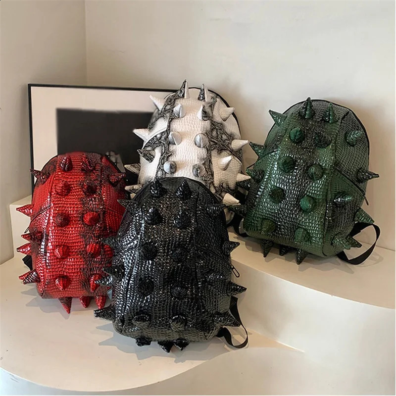 Women Men Hedgehog Shape Backpack Large Capacity Lightweight Unique Spike Travel Daypack Bookbag for School Travel Outdoor 241204