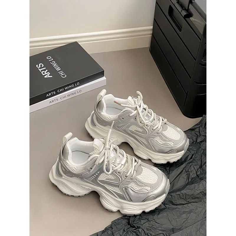 Top quality Brand High Quality New Style Free Delivery Designer Super Hot Thick Sole Dad Women's 2024 Spring Matcake Shoes Elevated Casual Mesh B