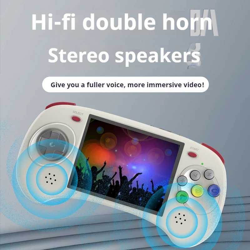 New Rg Arc 640 * 480 Game Console Handheld Open Source Android Dual System Joystick Machine Classic Fighting Arcade MachineXJ241204