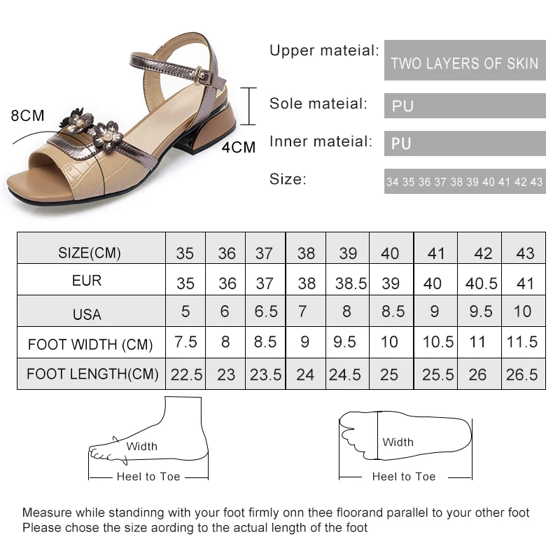 AIYUQI Sandals Women Fish Mouth Summer Fashion Genuine Leather Sandals Women Large Size Open-toe Women Sandals