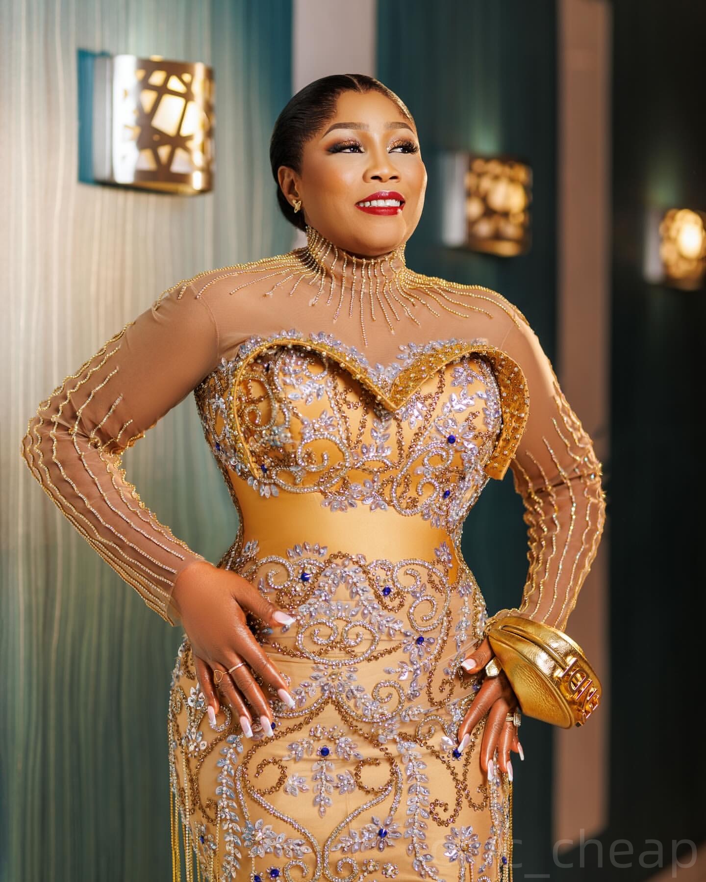 Gold Illusion Mermaid Prom Dresses 2024 Rhinestones Tassels Lace Evening Formal Party Second Birthday Engagement Gowns Plus Size Dress For Special Occ