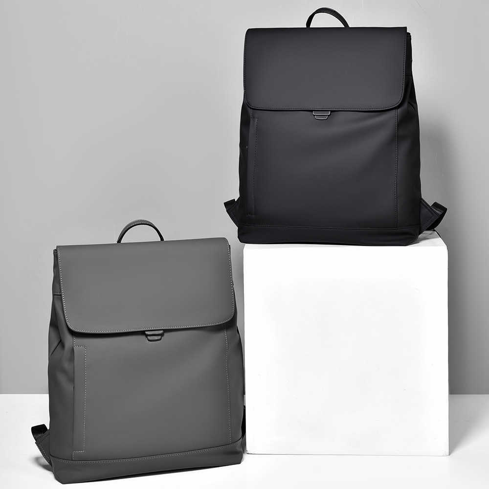 New Men's Backpack, Large Capacity Casual Backpack, Highend Sense, Flip Design, Simple Backpack 241204