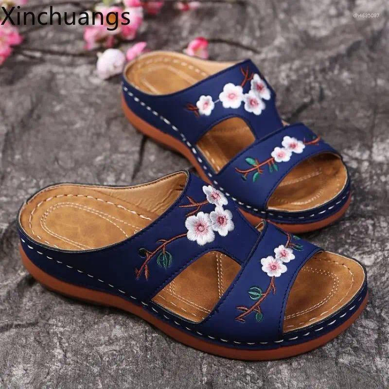 Sandals Women Summer Slip On Outdoor Wedges Shoe Platform Slippers zhanyishengli