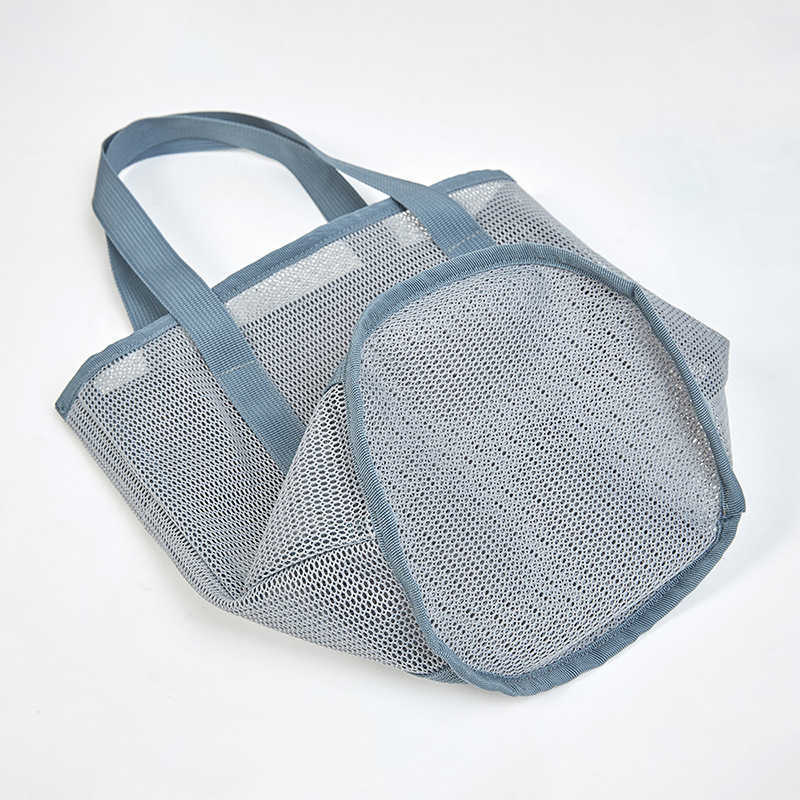 Japanese and Korean Casual Mesh Cosmetic Storage Bag, Travel Hand-held Drawstring Bag, Swimming Lightweight Wash Bag