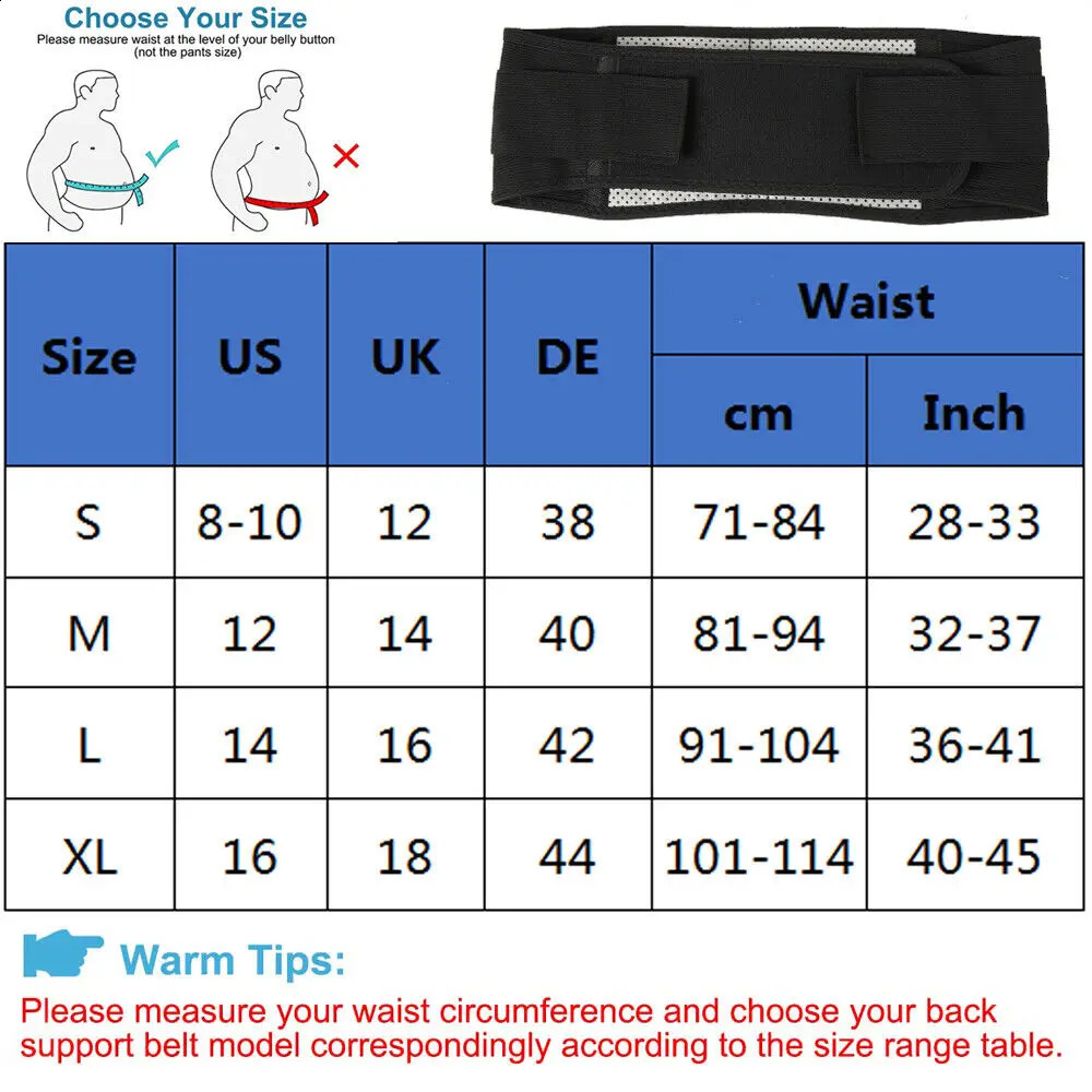 Tourmaline Waist Brace Support Belt Band Self Heating Lower Back Supports Magnetic Therapy Lumbar Waist Bandage Back Waist Belt 241204
