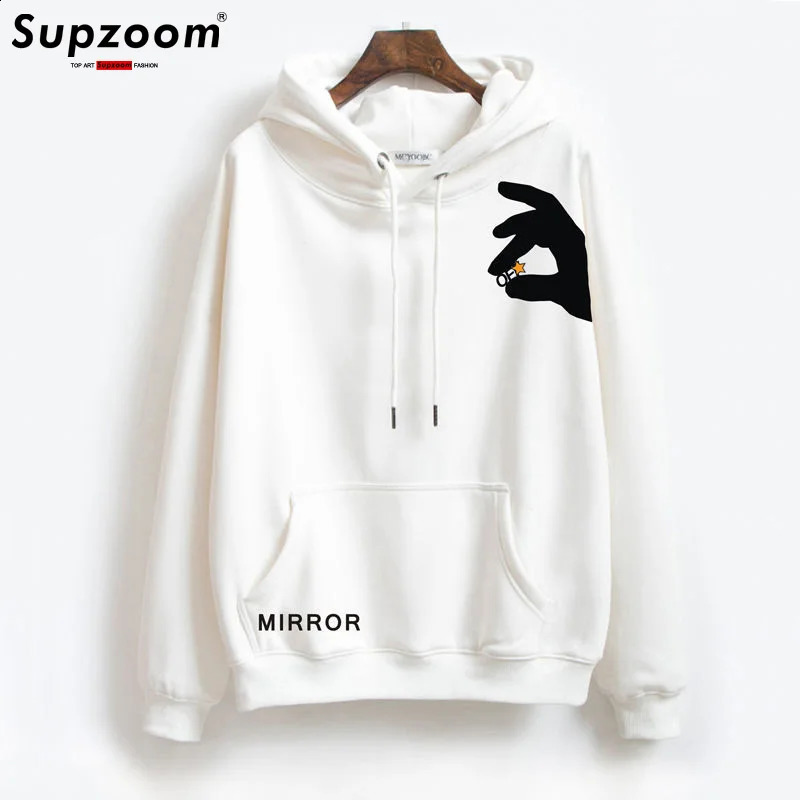 Supzoom Top Fashion Sweater Casual Full Hooded Cotton Hip Hop Wool Hoodie Mens Style 241203