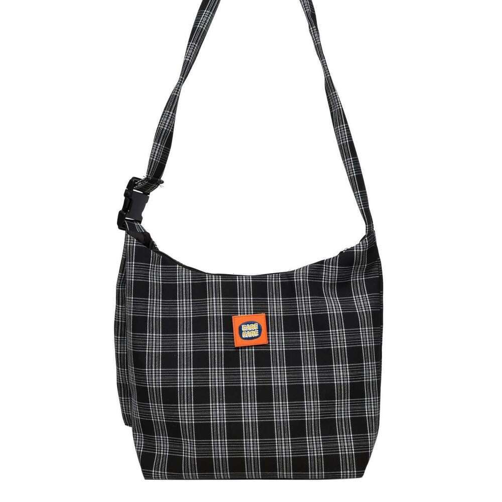 Designer Style Canvas Lazy Day Crossbody Version Of Everything Checked Cloth Bag
