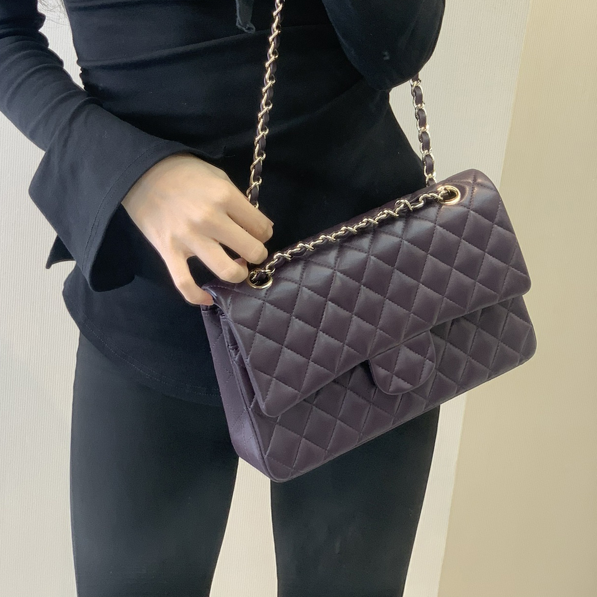 Flap Bag Designer Woman Shoulder Bag 25cm Lambskin Chain Bag Luxury Crossbody Bag With Box C04C