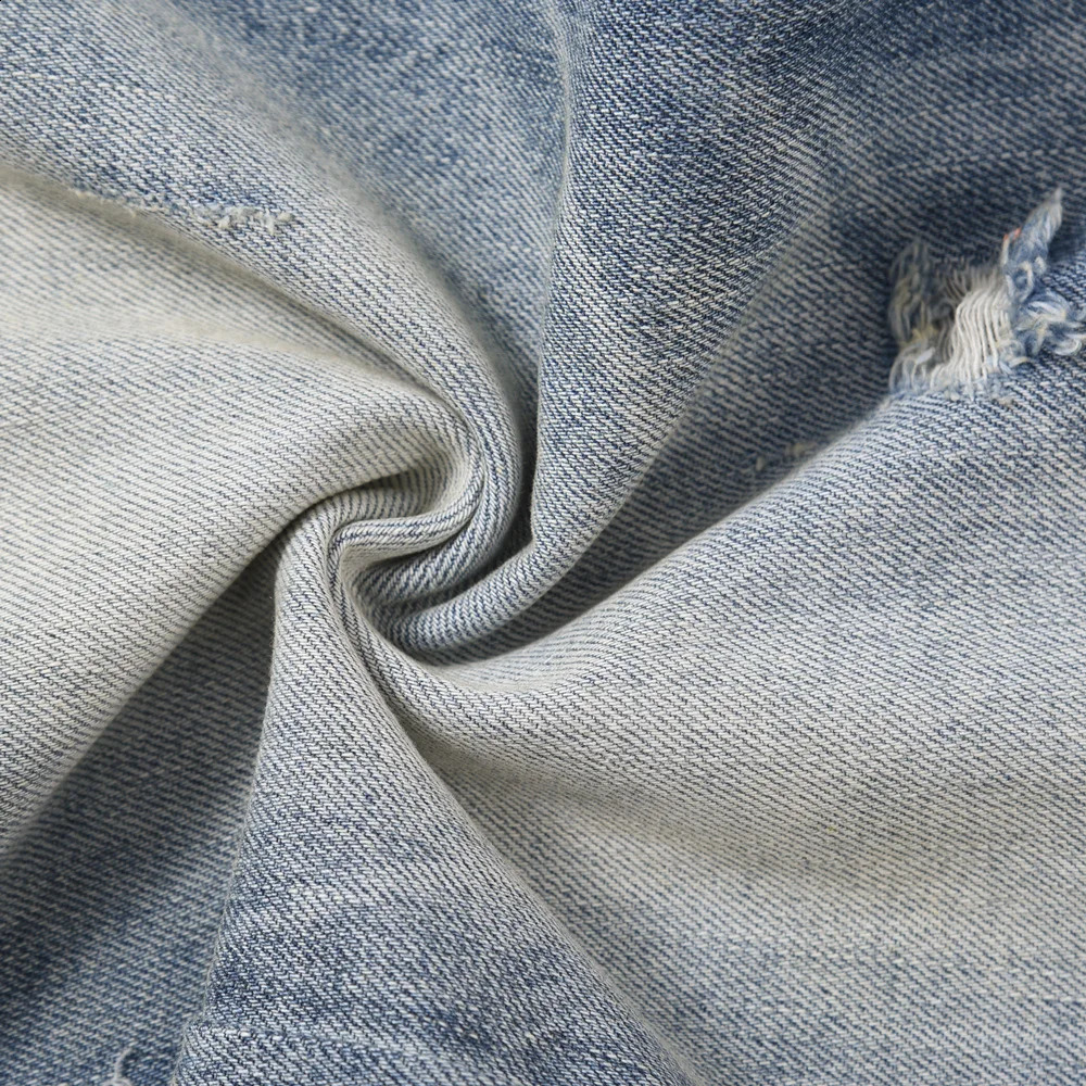 Mens open top jeans ultra-thin blue Pantalones Hombre streetwear fashionable denim PantsFit summer tight Vaqueros Flaming Trousers 241203