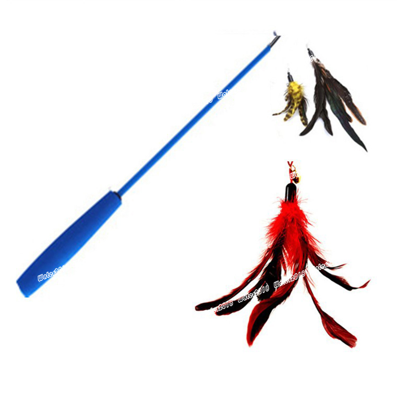 Chicken Feather Toy Plastic Pendant Creative Funny Cat Stick Replacement Head Pet Supplies