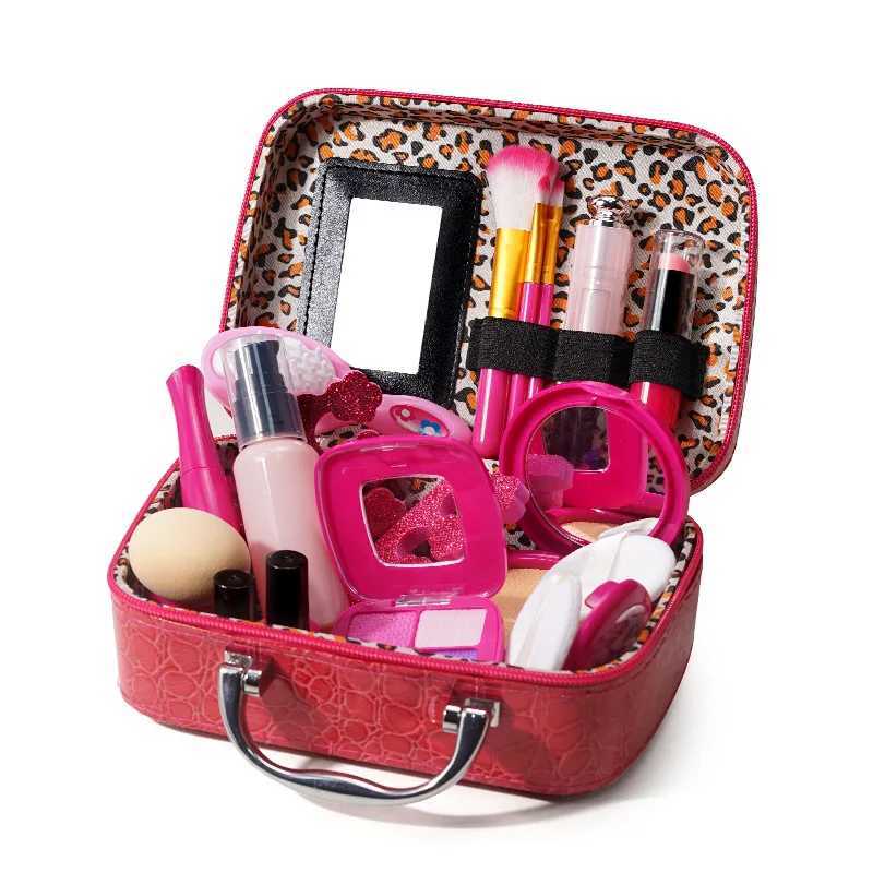 Children Makeup Set Simulation Cosmetics Pretend Playing Box Princess Make Up Girl Toy Play Set Safe Nontoxic Kit Toy KidXJ241204