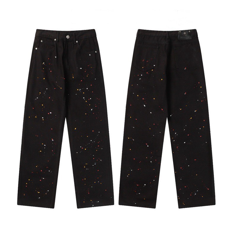 Men's Jeans designers Jean trousers Men Embroidery Patchwork Ripped For Trend Brand Motorcycle Pant Mens Skinny fashion Jeans straight pants