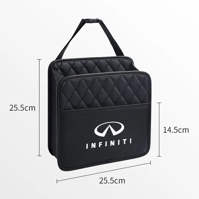 Car Hanging Bag Pocket Auto Car Storage Tissue Box For Infiniti FX35 Q50 Q30 ESQ QX50 QX60 QX70 EX JX35 G35 G37 EX3 Accessories