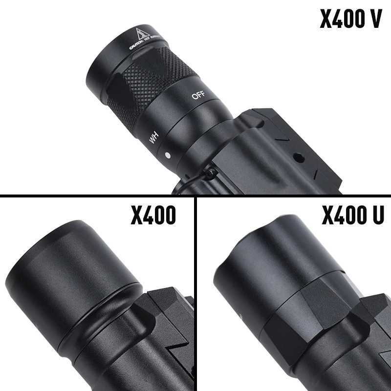WADSN X400 Series Hanging Laser Flashlight LED Strobe For Tactical Airsoft Scout Weapon Pistol Gun Hunting Light X400V X400UW241227