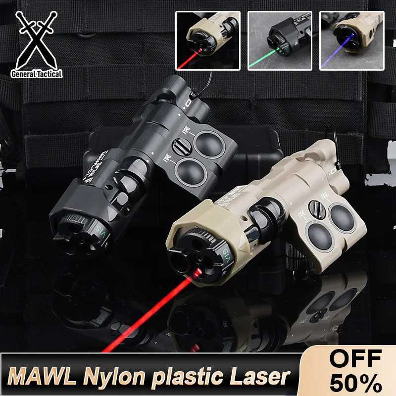 WADSN New Upgraded MAWL-C Tactical Air Gun Nylon Plastic CNC LED Aiming MAWL Red Dot Green Blue Hunting Weapon Light Infrared LaserW241204