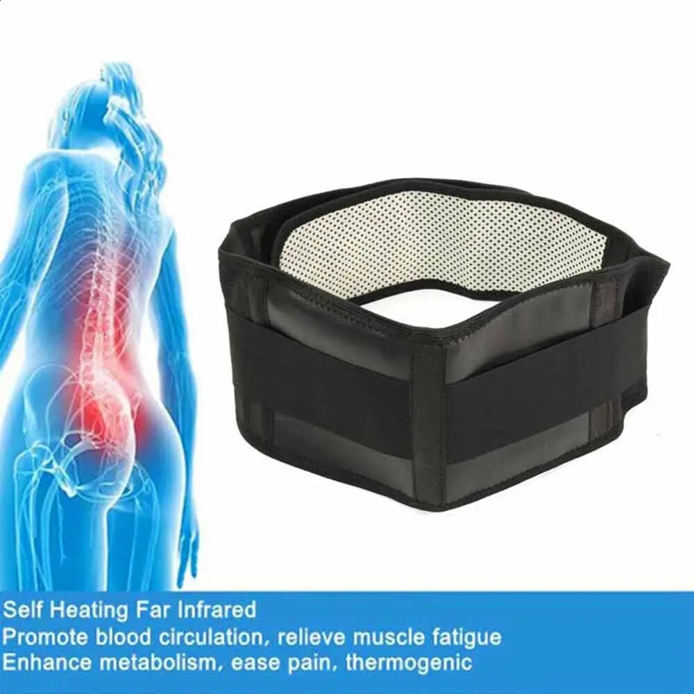 Tourmaline Waist Brace Support Belt Band Self Heating Lower Back Supports Magnetic Therapy Lumbar Waist Bandage Back Waist Belt 241204