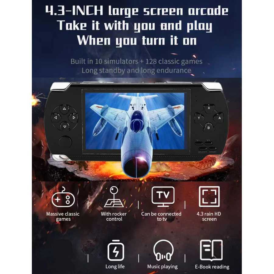 Handheld Portable Retro Video Game Console Videogame Arcade Player for Children Mini Machine Emulator Retrogame Gaming StationXJ241204