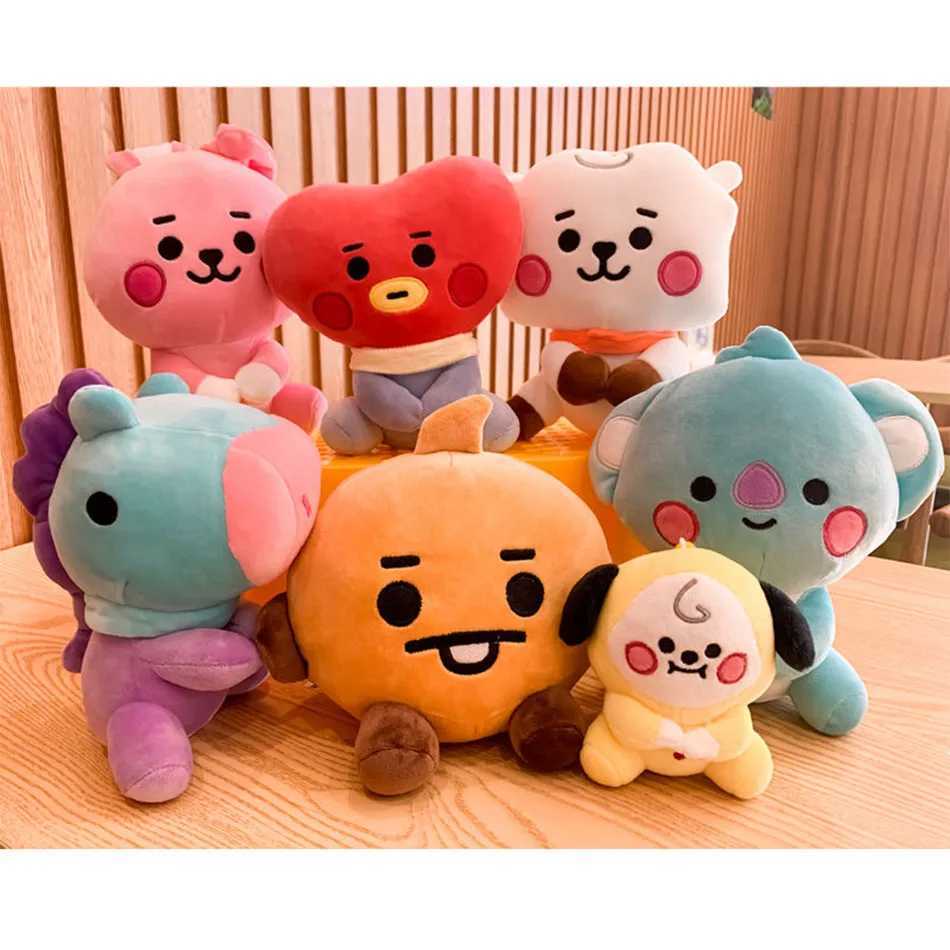 New 12cm 22cm Mini BTS Figure Doll Pendant Plush Toy Doll Accessories Kaii Anime Cute Kids Birthday GiftsXJ241204