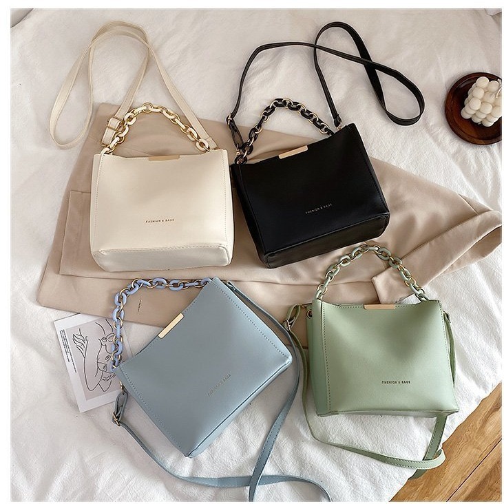 Women s trendy fashion chain portable bucket bag fashionable leisure multifunctional designer single shoulder trend crossbody bag