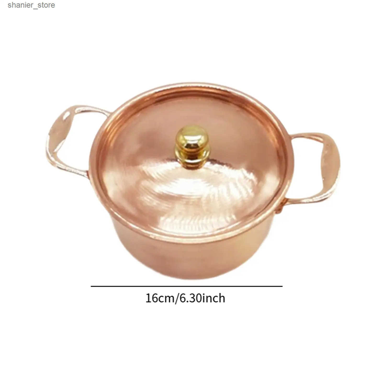 Pans 16cm copper pot soup with Saucepan Lid used for sensing chefs small copper pots cooking utensils dry pots inventory pots L240910