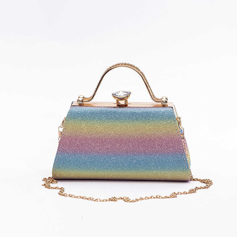 New Double Ring Banquet Bag, Elegant Banquet Bag, Solid Color Handbag, Dress Bag 241204