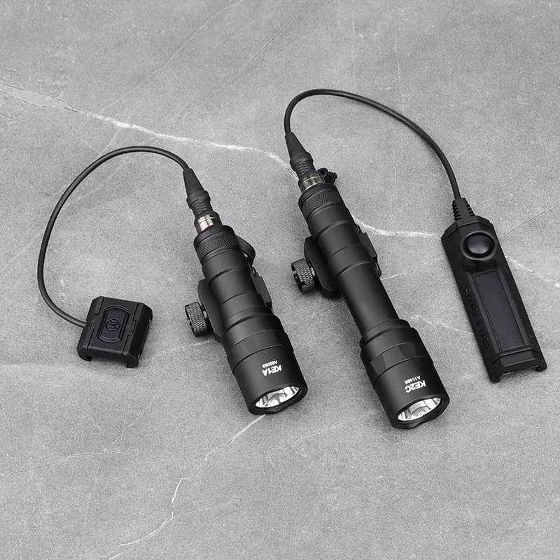 Tactical Surefir M300 M300C M600 M600U Powerful Flashlight Fit Weapon Scout Airsoft Hunting Gun Light Outdoor M-LOK KeyMod BaseW241227