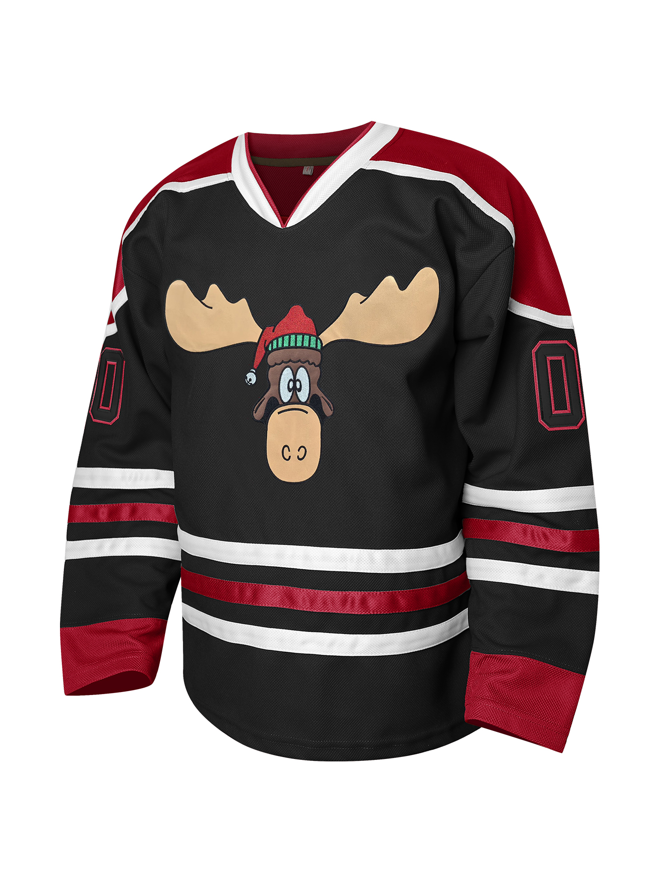Mens 00 GRISWOLD Ice Hockey Jersey Clark Griswold 00 Hockey Jersey X-Mas Christmas White Red Black S-XXXL