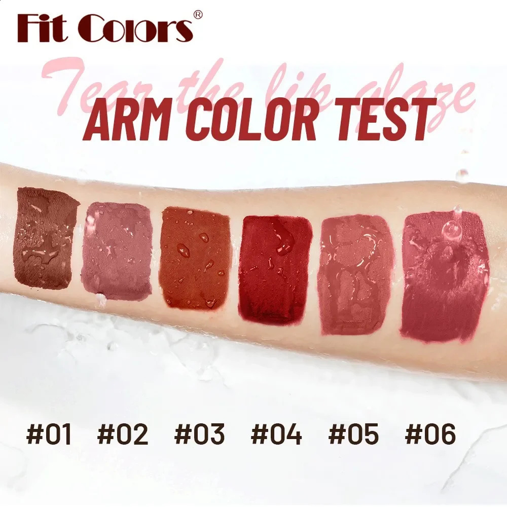 6Colors Waterproof Liquid Lipstick Matte Velvet Clay Texture Lip Gloss Bohemian Style Earth Brown Lasting Non Stick Cup Makeup 241204