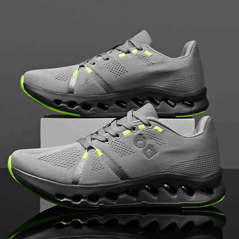 Men Casual Sports Running Shoes Marathon Air Cushion Breathable Lightweight Men Comfortable Athletic Nonskid Sneakers OutdoorC250408