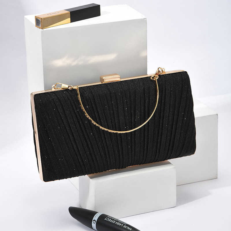 European Style Solid Color Dinner Bag Banquet Bag New Fashion Simple Bag Celebrity Handbag 241204