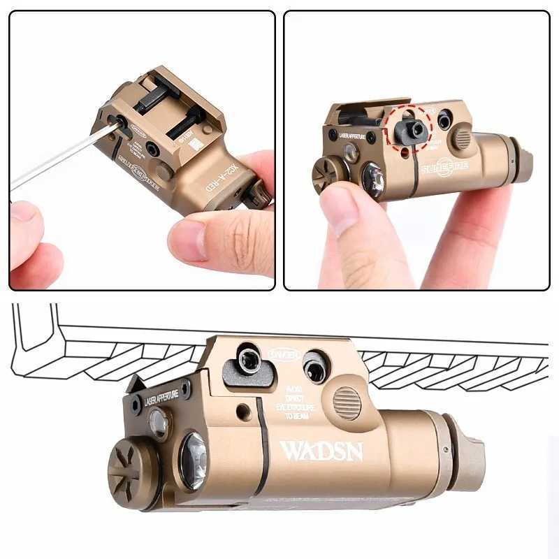 WADSN Tactical XC XC2 Flashlight P320 Glock 7 G7 G9 Air Gun Weapon Reconnaissance Accessories Suitable for 20mm Picatinny RailW241204