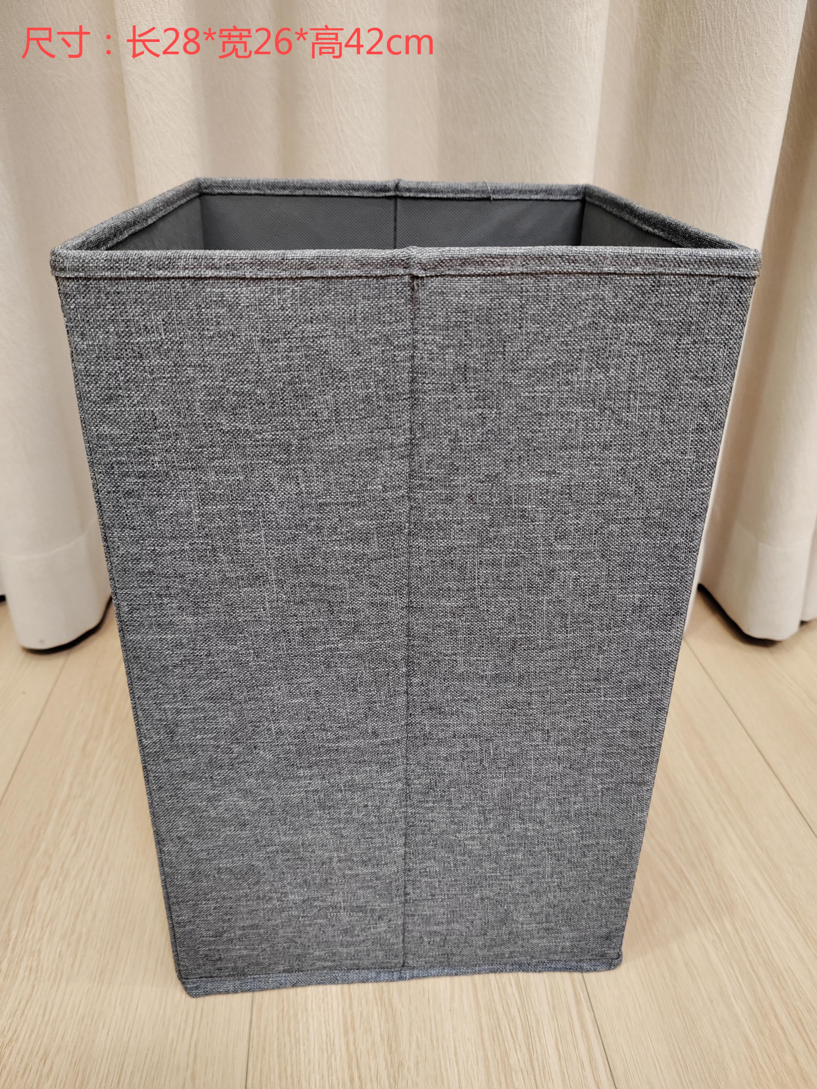 Grey single circular handle storage box Simple and stylish clothing storage box