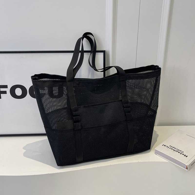 Summer beach bag with ins style and western-style storage bag, fashionable and casual hollow shoulder bag, western-style splicing tote bag 241204